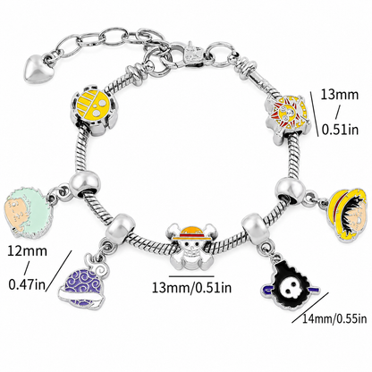 Pulsera de dijes inspirada en anime