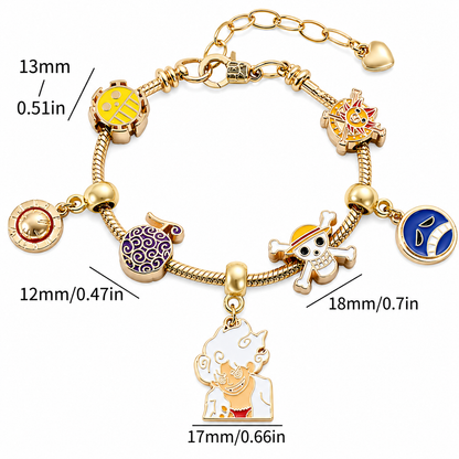 Pulsera de dijes inspirada en anime